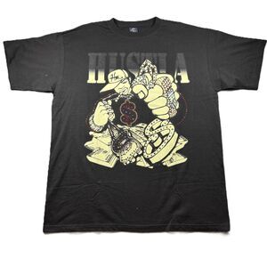 Vast Sportswear Men Vintage Y2K T-Shirt Hustla Hip Hop Streetwear Studs XL K146